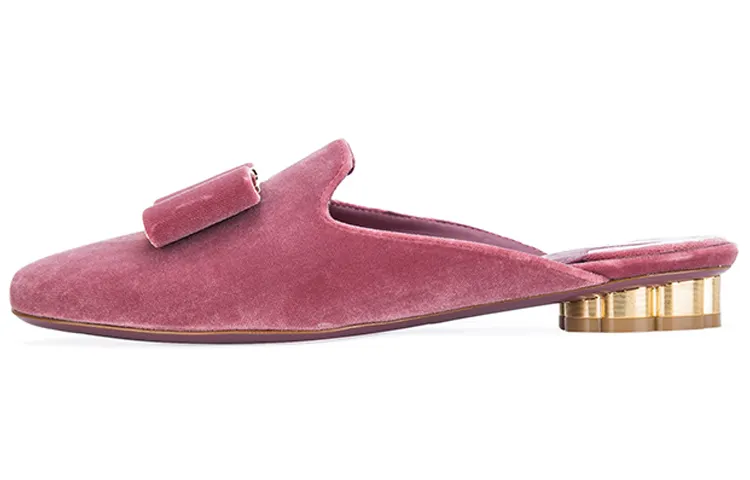 FERRAGAMO Sciacca Suede Muller Women's casual shoes Women's pink