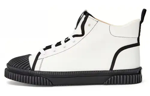 LOEWE Mid top Canvas Shoes Men's White