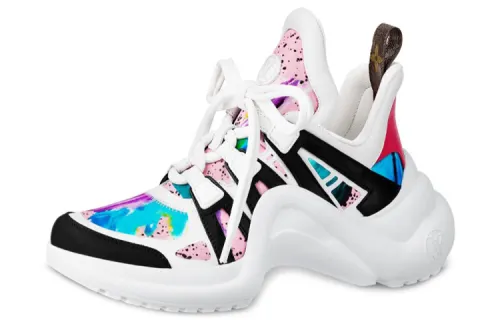 LOUIS VUITTON Lv Archlight Sports Shoes White/Pink Women's