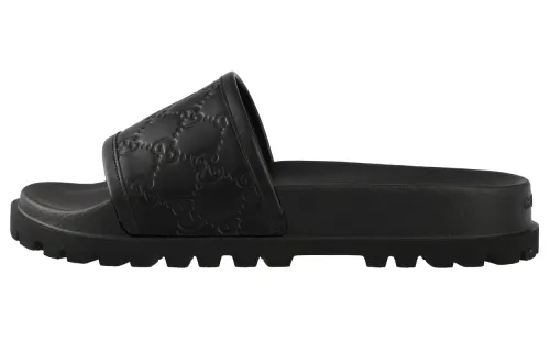 GUCCI Slide Slippers Men's Black
