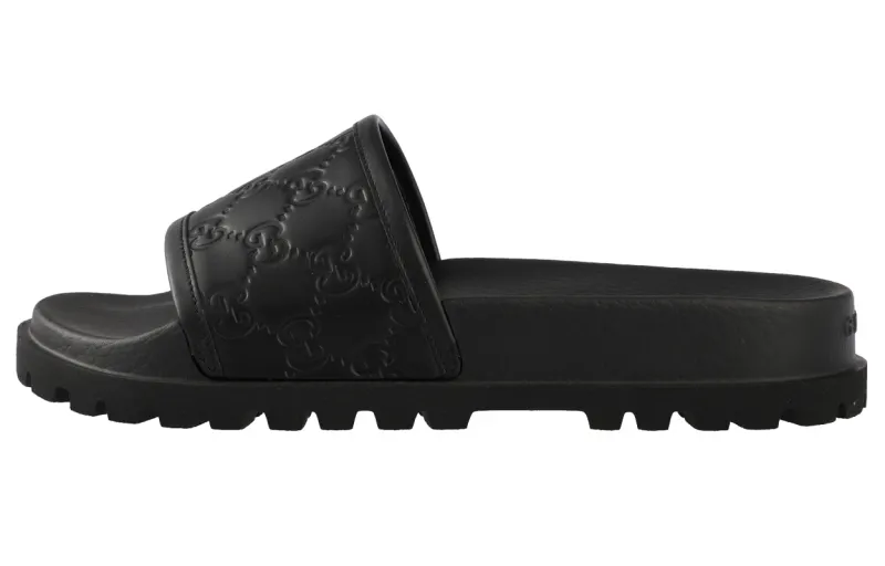 GUCCI Slide Slippers Men's Black