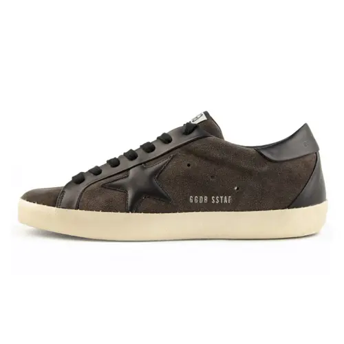 Golden Goose Super Star Low top Stylish Skateboarding Shoes Men's Brown