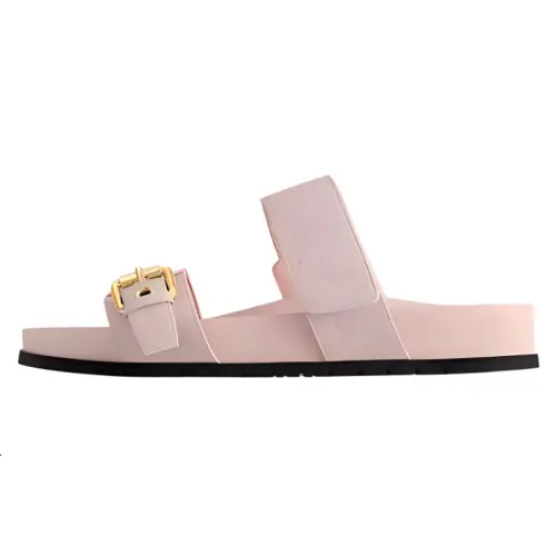 LOUIS VUITTON Bom Dia Slide Slippers Women's Pink