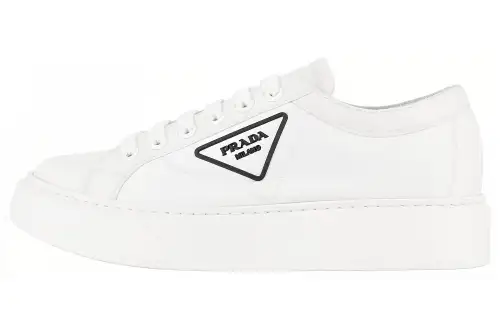 PRADA Low top Skateboard Shoes Men's White