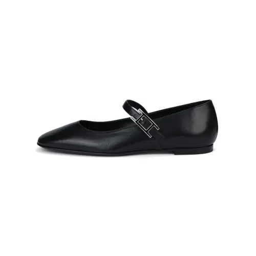 HERMES Jane Mary Jane Shoes Women's Black