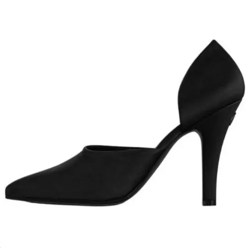 LOUIS VUITTON Lana D'Orsay Slim Heel High Heels 10cm Women's Black