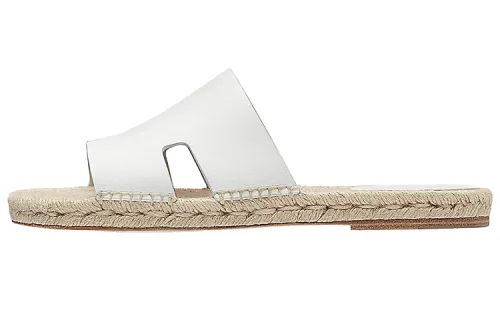 HERMES Antigua Slide Slippers Men's White