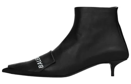 Balenciaga Pu Ankle Boots Women's Black