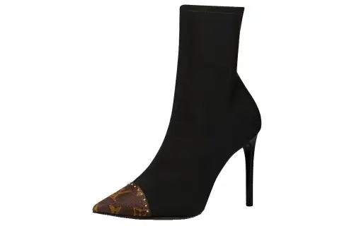 LOUIS VUITTON Chérie Ankle Boots Women's Black