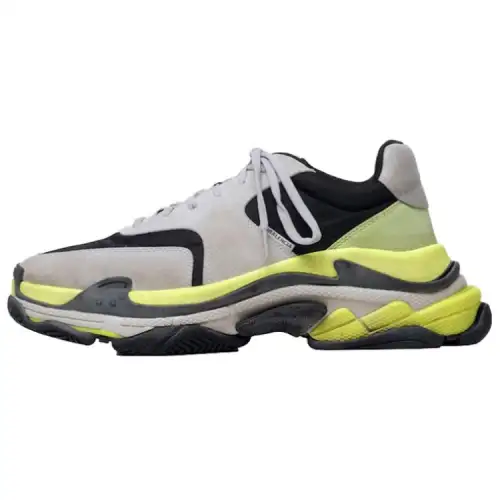 Balenciaga Triple S Sneakers 'Light Grey Neon Yellow'