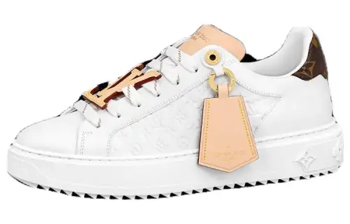 LOUIS VUITTON Time Out Trainers 'White Monogram With Beige' Women's