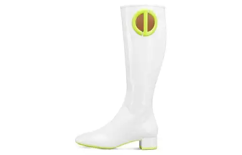 DIOR Leather Knee high Boots Women's White