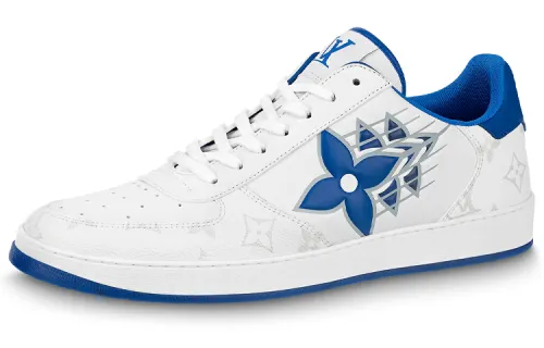 LOUIS VUITTON Rivoli Sneakers 'White With Monogram And Blue'
