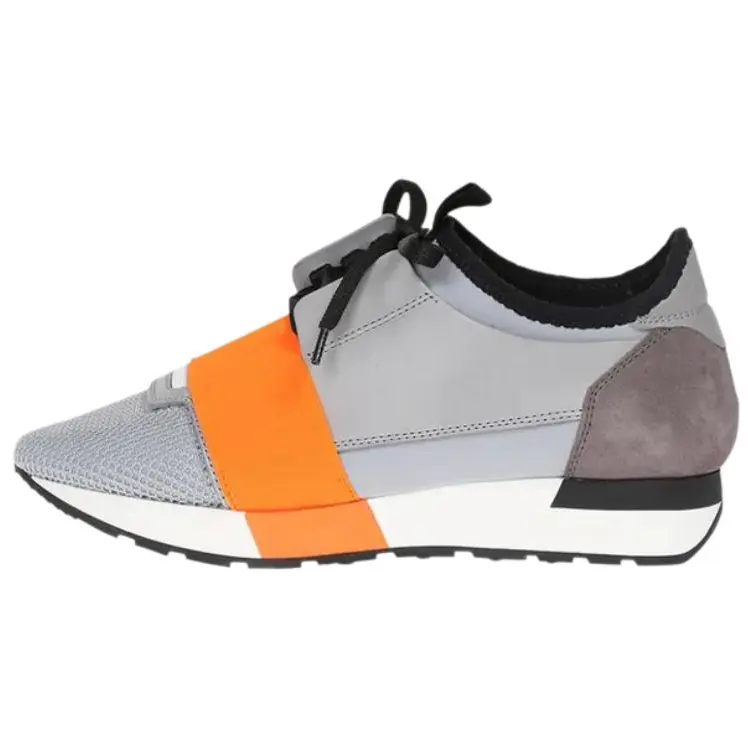 Balenciaga Race Runner Low top Casual Shoes Men's Gray