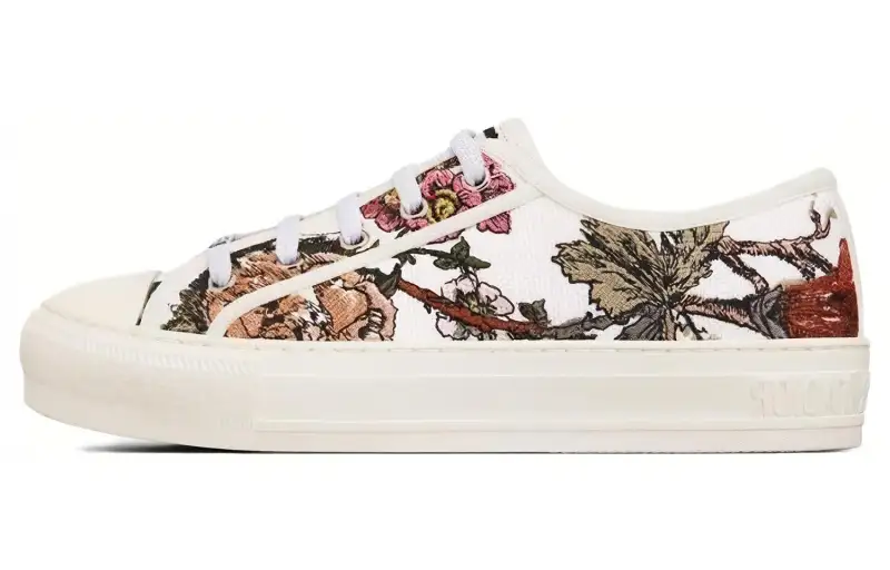 DIOR Walk'n'Dior Platform Shoes Low top Stylish Skateboarding Shoes Women's White
