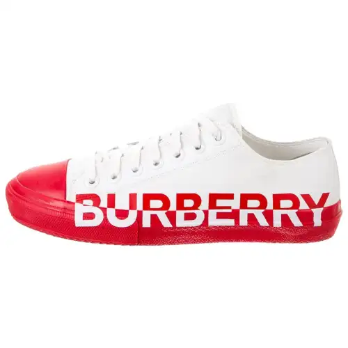Burberry Low top Stylish Skateboarding Shoes Women's Red