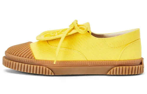 LOEWE Anagram Low top Canvas Shoes Women's Yellow