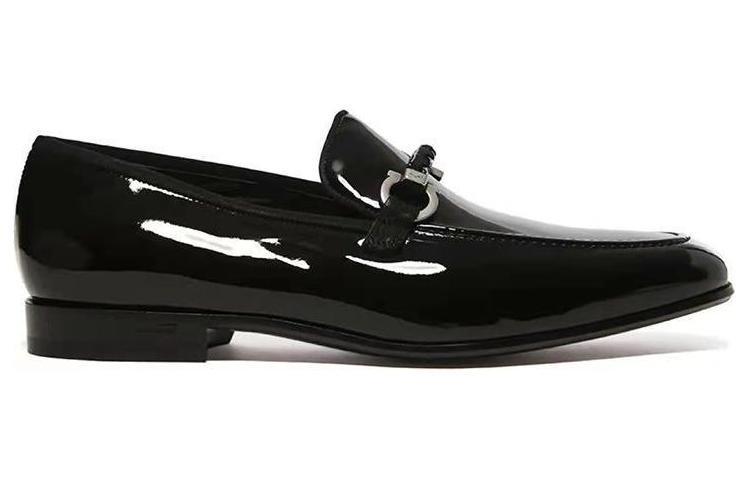 FERRAGAMO Gancio Men's Casual Shoes Men's Black