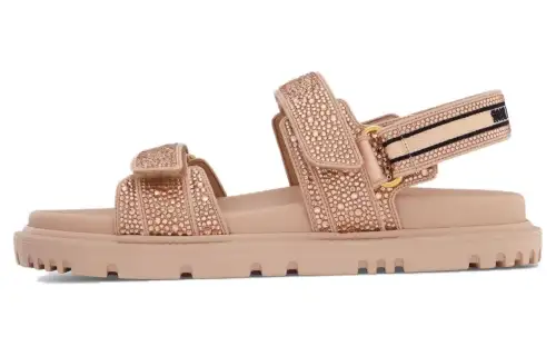 DIOR DiorAct Beach Sandals Women's Pink