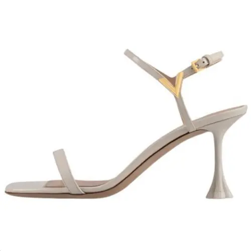 LOUIS VUITTON Blossom One Strap Sandals 7.5cm Women's White