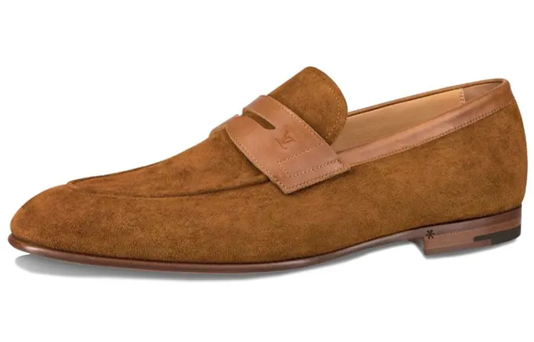 LOUIS VUITTON Saint Georges Casual Shoes Men's Amber