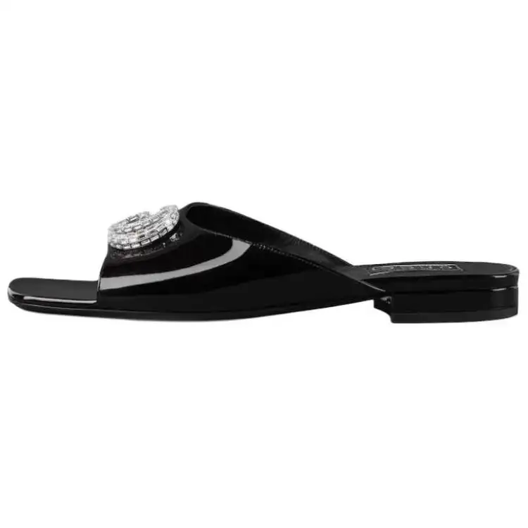 GUCCI Slide Slippers Women's Black