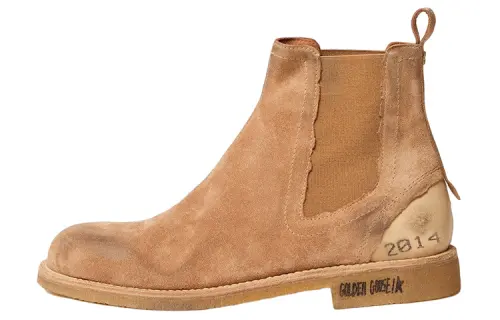 Golden Goose John Chelsea Short Chelsea Boots Men's Light Brown