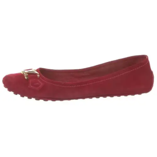 LOUIS VUITTON Ballerina Shoes 'Red Suede' Women's