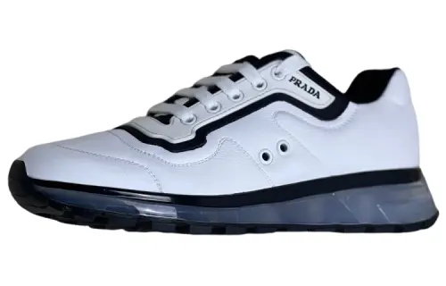 PRADA PRAX 1 Low top Casual Shoes Men's White Black