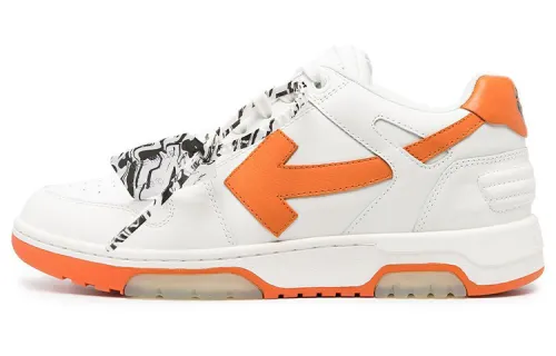 OFF WHITE Ooo Low Tops White Orange Arrow SS21