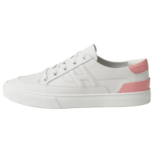 HERMES Deep Low top Skateboard Shoes Men's White Pink