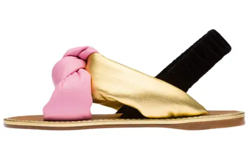 MIU MIU One Strap Sandals Women's Begonia Rose Gold