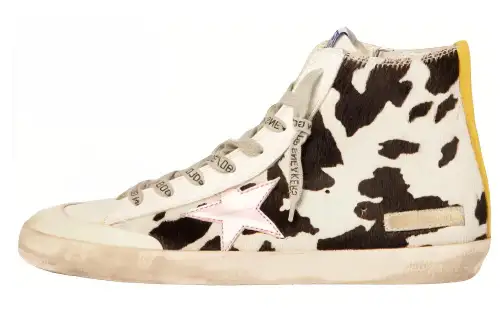 Golden Goose Francy Penstar Leather Stylish Skateboarding Shoes Women's White Distressed