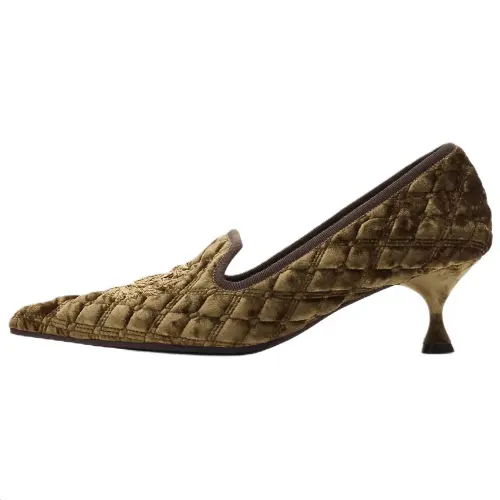Burberry Cameo Irregular Heel High Heels 5.5cm Women's Birch Brown