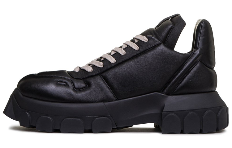 RICK OWENS/RO SS20 Cow Leather Low top Casual Shoes Men's Black