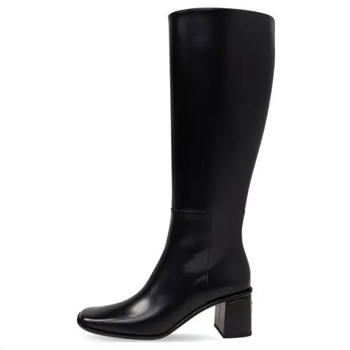 GUCCI Leather Knee high Boots Women's Black