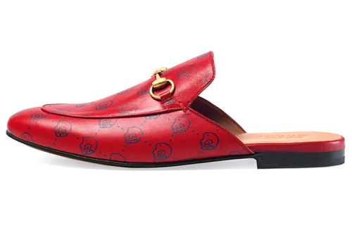 GUCCI Closed Toe Slippers Men's Red