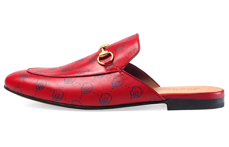 GUCCI Closed Toe Slippers Men's Red