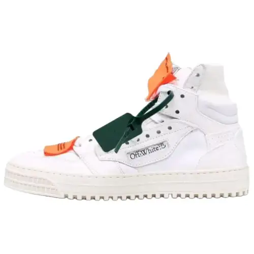 OFF WHITE Off Court 3.0 Leather Canvas Sneaker 'White Orange' Women's