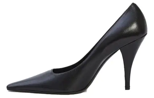 THE ROW Leather Slim Heel High Heels 11cm Women's Black