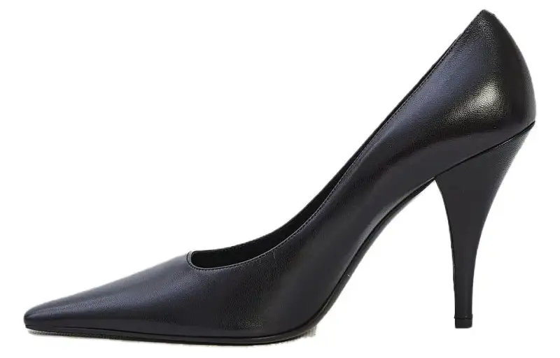 THE ROW Leather Slim Heel High Heels 11cm Women's Black