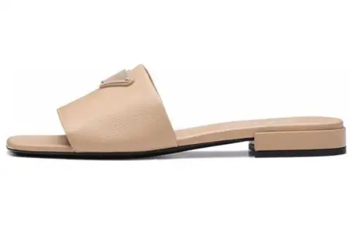 PRADA Saffiano Slide Slippers Women's Pink