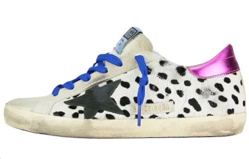 Golden Goose Super Star Cow Leather Stylish Skateboarding Shoes Women's Cow Color