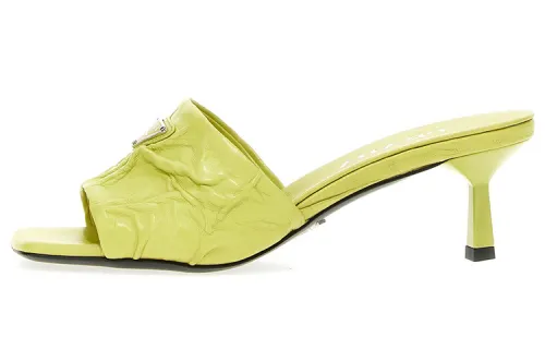 PRADA Slide Slippers 5.5cm Women's Yellow
