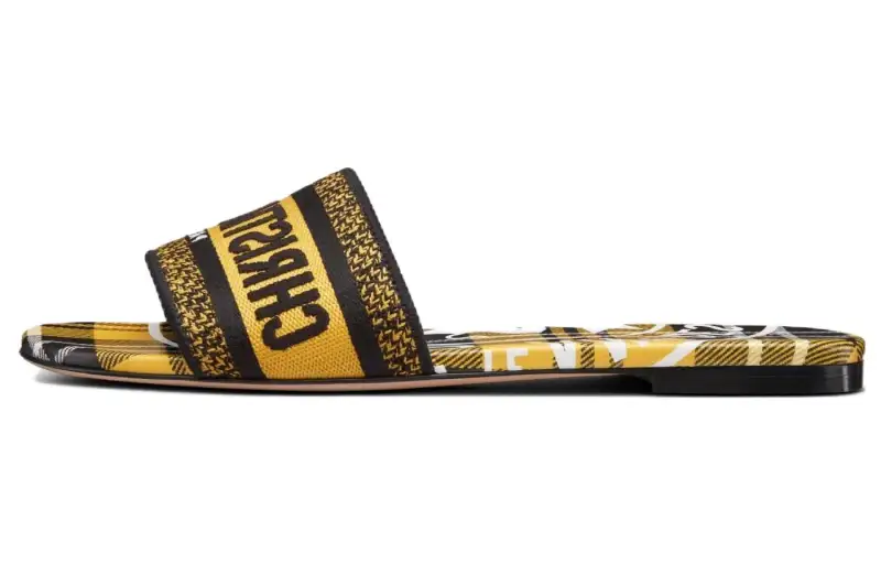 DIOR Dway Slide Slippers Women's Yellow