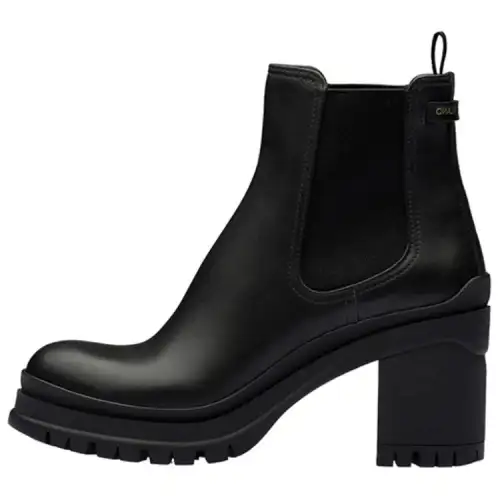 PRADA Leather Ankle Boots Women's Black