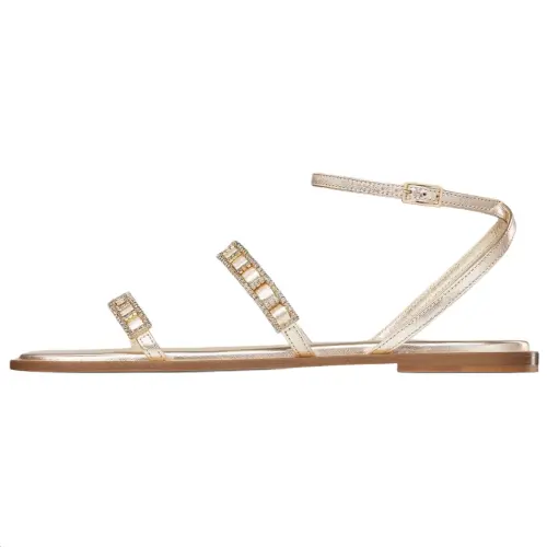 DIOR Diorissime One Strap Sandals Women's Gold