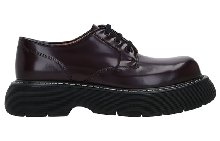 Мужские кроссовки Bottega Veneta Swell (бордовые) — фото 2
