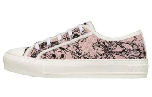 DIOR Walk'n'Dior Platform Shoes Low top Stylish Skateboarding Shoes Women's Nude