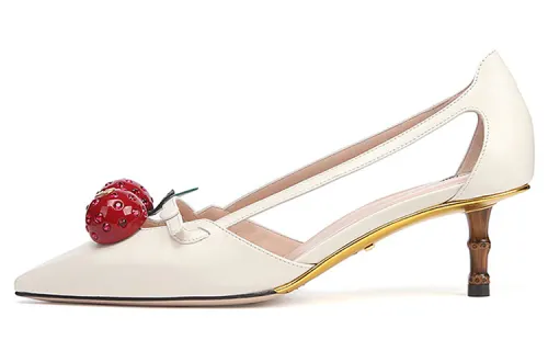 GUCCI Unia High Heels Women's White